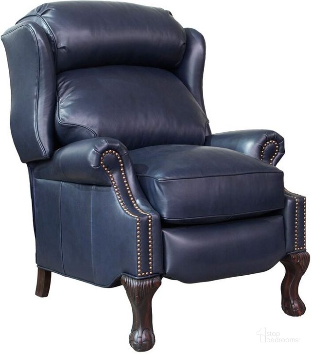 The appearance of Danbury Recliner (Blue) designed by BarcaLounger in the traditional interior design. This blue piece of furniture  was selected by 1StopBedrooms from Danbury Collection to add a touch of cosiness and style into your home. Sku: 74199570047. Material: Leather. Product Type: Recliner. Image1