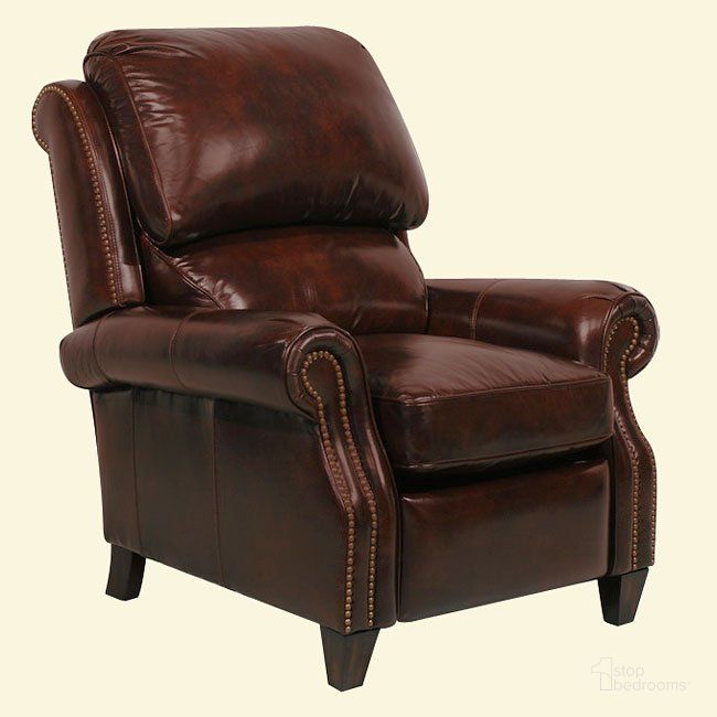 The appearance of Churchill II Recliner (Fudge) designed by BarcaLounger in the traditional interior design. This fudge piece of furniture  was selected by 1StopBedrooms from Churchill II Collection to add a touch of cosiness and style into your home. Sku: 74440540441. Material: Leather. Product Type: Recliner. Image1