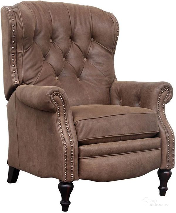 The appearance of Kendall Recliner (Dark Bomber) designed by BarcaLounger in the traditional interior design. This dark piece of furniture  was selected by 1StopBedrooms from Kendall Collection to add a touch of cosiness and style into your home. Sku: 74733562188. Material: Leather. Product Type: Recliner. Image1