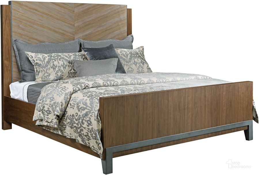 The appearance of AD Modern Synergy Maple Chevron King Panel Bed designed by American Drew in the modern / contemporary interior design. This brown piece of furniture  was selected by 1StopBedrooms from Ad Modern Synergy Collection to add a touch of cosiness and style into your home. Sku: 700-316R. Bed Type: Panel Bed. Material: Wood. Product Type: Panel Bed. Bed Size: King. Image1