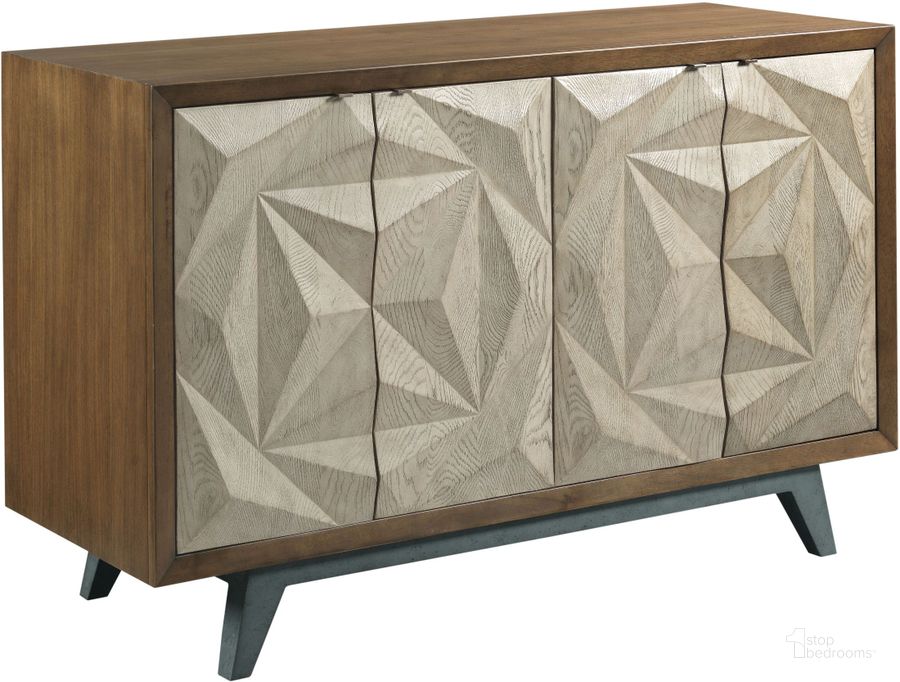The appearance of AD Modern Synergy Brown Morphe Console designed by American Drew in the modern / contemporary interior design. This brown piece of furniture  was selected by 1StopBedrooms from Ad Modern Synergy Collection to add a touch of cosiness and style into your home. Sku: 700-935. Material: Wood. Product Type: Sideboard. Image1