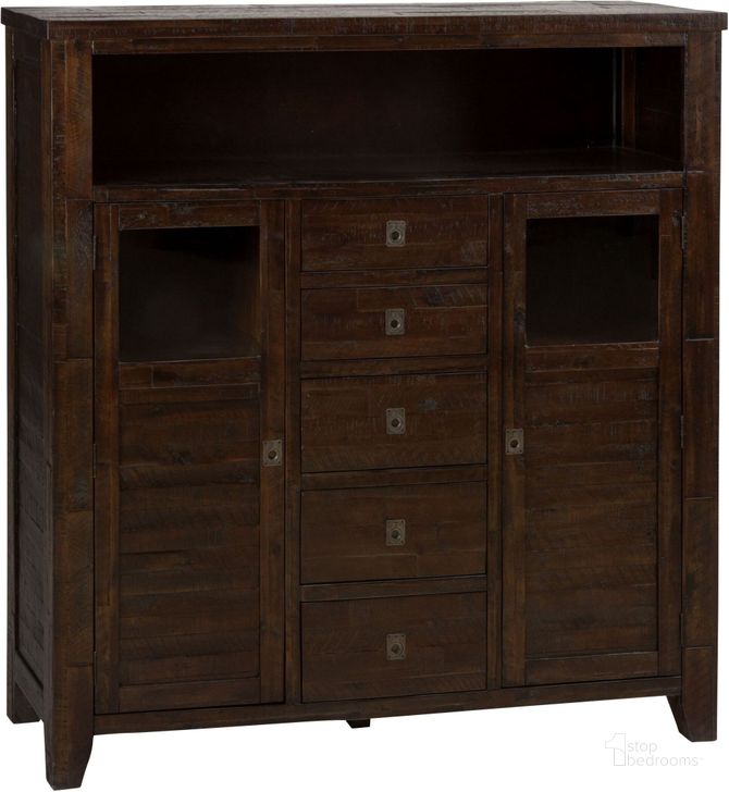 The appearance of Kona Grove Rustic Chocolate Cabinet designed by Jofran in the transitional interior design. This brown piece of furniture  was selected by 1StopBedrooms from Kona Grove Collection to add a touch of cosiness and style into your home. Sku: 705-89. Material: Wood. Product Type: Sideboard. Image1