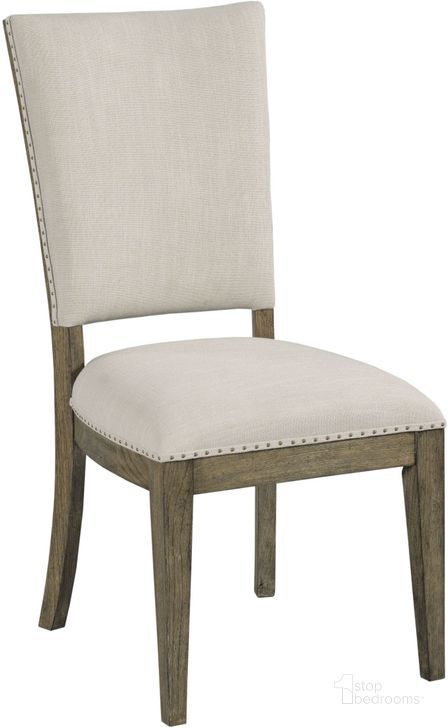 The appearance of Plank Road Stone Howell Side Chair Set of 2 designed by Kincaid in the modern / contemporary interior design. This cream piece of furniture  was selected by 1StopBedrooms from Plank Road Collection to add a touch of cosiness and style into your home. Sku: 706-622S. Material: Fabric. Product Type: Side Chair. Image1
