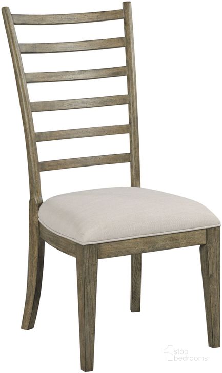 The appearance of Plank Road Stone Oakley Side Chair Set of 2 designed by Kincaid in the modern / contemporary interior design. This cream piece of furniture  was selected by 1StopBedrooms from Plank Road Collection to add a touch of cosiness and style into your home. Sku: 706-636S. Material: Fabric. Product Type: Side Chair. Image1
