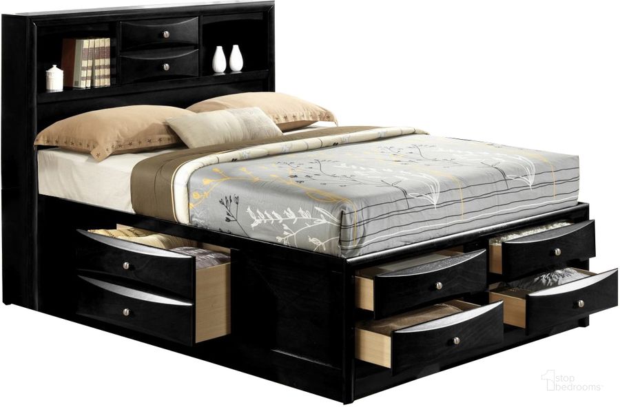 The appearance of Crown Mark Furniture Emily Captain's King Bed in Black designed by Crown Mark in the modern / contemporary interior design. This black piece of furniture  was selected by 1StopBedrooms from Emily Collection to add a touch of cosiness and style into your home. Sku: B4285-K-DRW-L;B4285-K-DRW-R;B4285-K-HBFB;B4285-K-RAIL. Bed Type: Storage Bed. Material: Wood. Product Type: Storage Bed. Bed Size: King. Image1