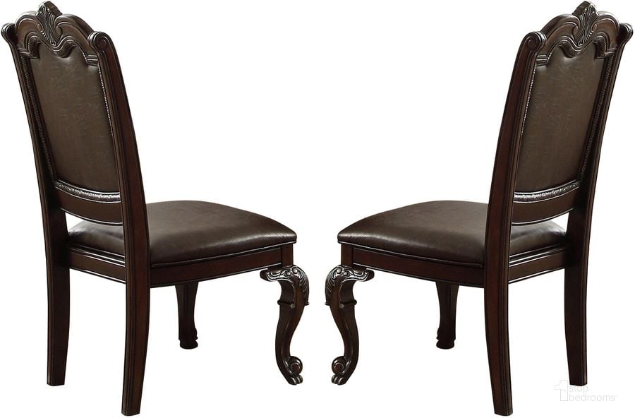 The appearance of Crown Mark Kiera Dining Side Chair in Rich Brown (Set of 2) designed by Crown Mark in the traditional interior design. This brown piece of furniture  was selected by 1StopBedrooms from Kiera Collection to add a touch of cosiness and style into your home. Sku: 2150S. Material: Wood. Product Type: Side Chair. Image1