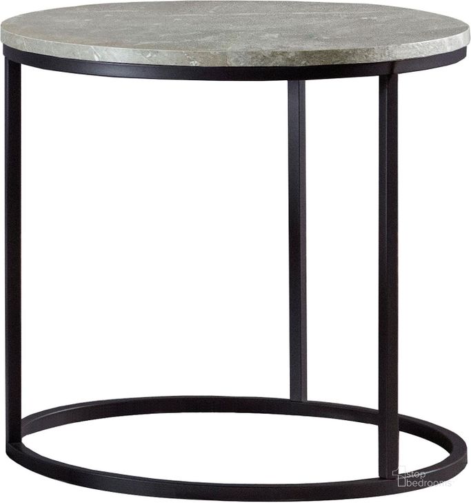 The appearance of Grey Faux Marble And Gunmetal End Table designed by Coaster in the modern / contemporary interior design. This black piece of furniture  was selected by 1StopBedrooms from  to add a touch of cosiness and style into your home. Sku: 736027. Material: Wood. Product Type: End Table. Image1