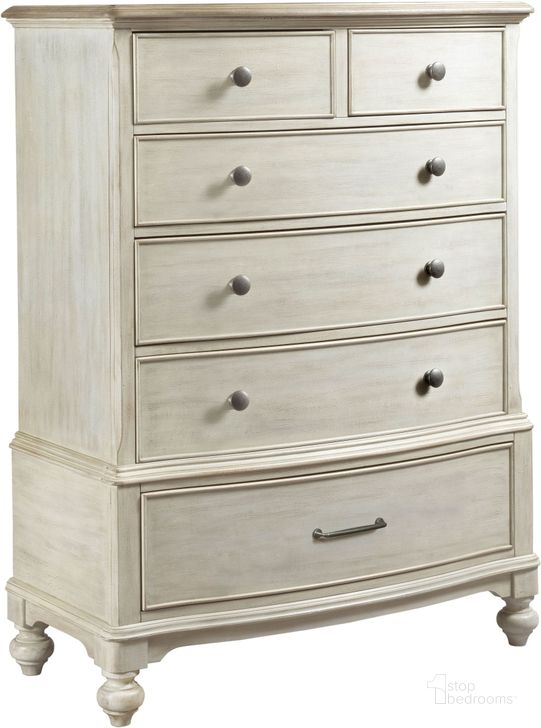 The appearance of Litchfield 2 Tone Carrick Drawer Chest designed by American Drew in the modern / contemporary interior design. This gray piece of furniture  was selected by 1StopBedrooms from Litchfield Collection to add a touch of cosiness and style into your home. Sku: 750-215. Material: Wood. Product Type: Chest. Image1