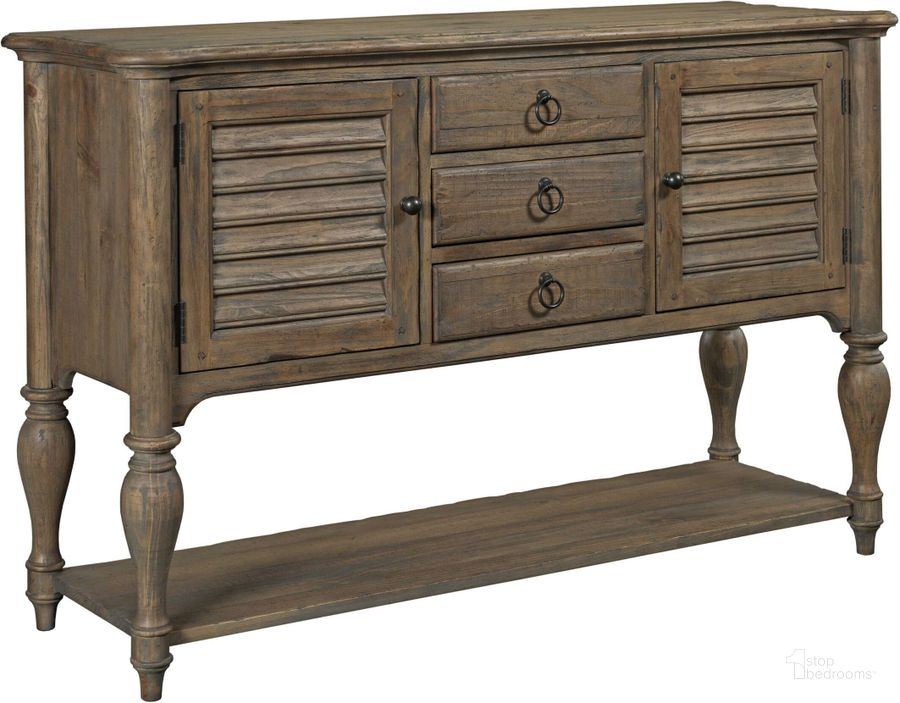 The appearance of Weatherford Heather Edisto Sideboard designed by Kincaid in the transitional interior design. This brown piece of furniture  was selected by 1StopBedrooms from Weatherford Collection to add a touch of cosiness and style into your home. Sku: 76-090. Material: Wood. Product Type: Sideboard. Image1
