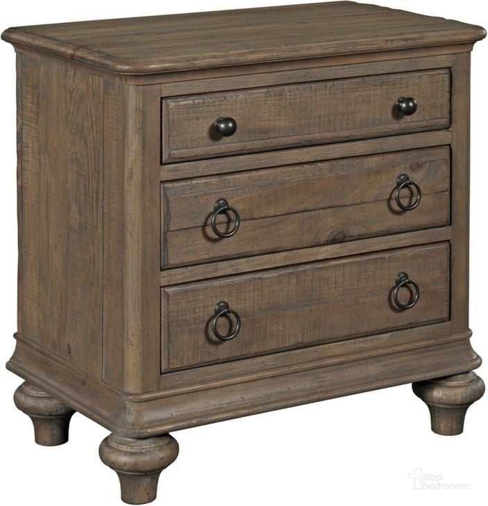 The appearance of Weatherford Heather Nightstand designed by Kincaid in the transitional interior design. This brown piece of furniture  was selected by 1StopBedrooms from Weatherford Collection to add a touch of cosiness and style into your home. Sku: 76-141. Material: Wood. Product Type: Nightstand. Image1
