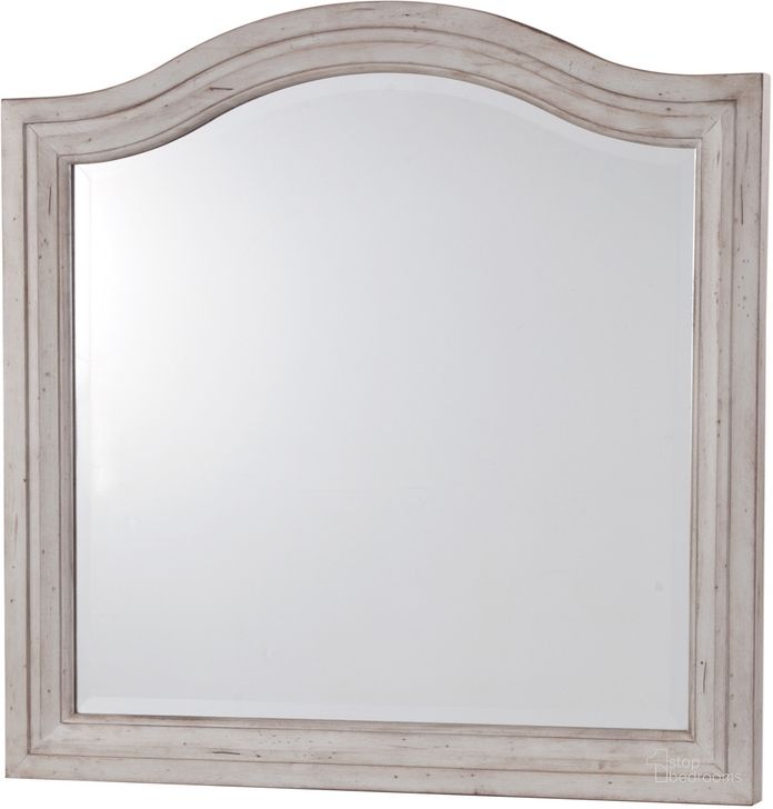 The appearance of American Woodcrafters Stonebrook Landscape Mirror in Antique Gray 7820 030 designed by American Woodcrafters in the transitional interior design. This gray piece of furniture  was selected by 1StopBedrooms from Stonebrook Collection to add a touch of cosiness and style into your home. Sku: 7820-030. Material: Wood. Product Type: Mirror. Image1