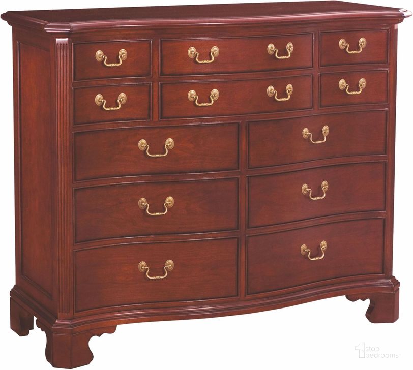 The appearance of Cherry Grove Classic Antique Cherry Dressing Chest designed by American Drew in the traditional interior design. This brown piece of furniture  was selected by 1StopBedrooms from Cherry Collection to add a touch of cosiness and style into your home. Sku: 791-220. Material: Wood. Product Type: Chest. Image1