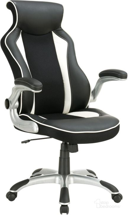 The appearance of 800048 Black Office Chair designed by Coaster in the modern / contemporary interior design. This black piece of furniture  was selected by 1StopBedrooms from Office Chairs Collection to add a touch of cosiness and style into your home. Sku: 800048. Product Type: Office Chair. Material: Vinyl. Image1