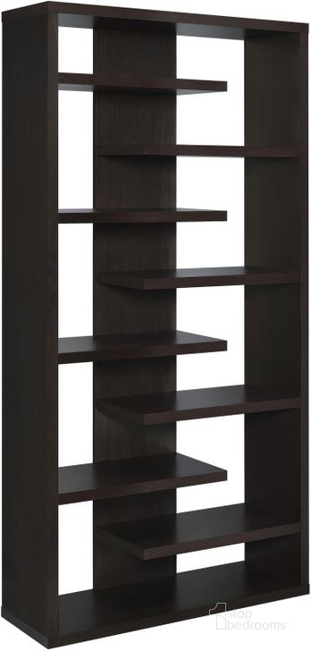The appearance of 800265 Cappuccino Bookcase designed by Coaster in the transitional interior design. This brown piece of furniture  was selected by 1StopBedrooms from Cappuccino Collection to add a touch of cosiness and style into your home. Sku: 800265. Material: Wood. Product Type: Cube Bookcase. Image1