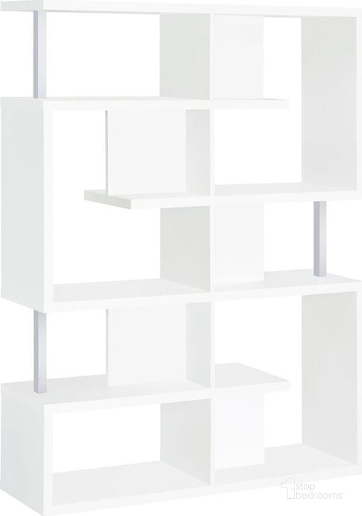 The appearance of 800310 White Bookcase designed by Coaster in the transitional interior design. This white piece of furniture  was selected by 1StopBedrooms from Miscellaneous Collection to add a touch of cosiness and style into your home. Sku: 800310. Material: Wood. Product Type: Cube Bookcase. Image1