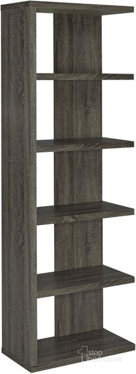 The appearance of Weathered Grey Right Storage Bookshelf designed by Coaster in the modern / contemporary interior design. This gray piece of furniture  was selected by 1StopBedrooms from Weathered Collection to add a touch of cosiness and style into your home. Sku: 800553. Material: Wood. Product Type: Office Bookshelf. Image1