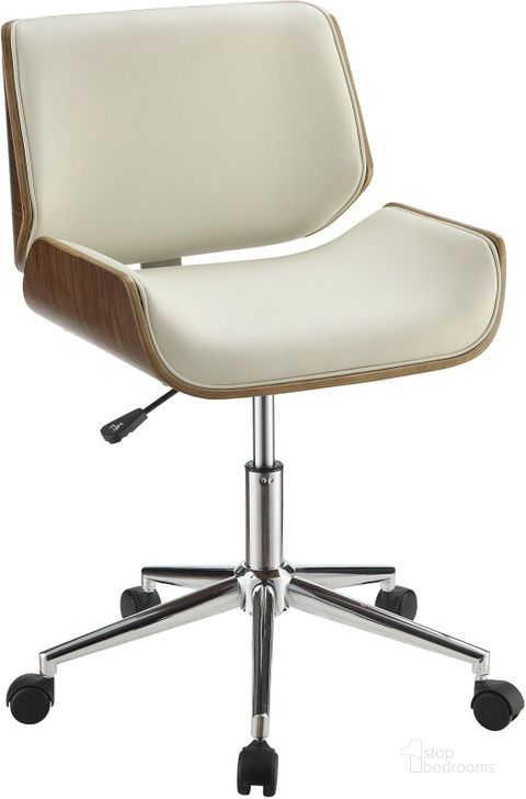 The appearance of 800613 Ecru Office Chair designed by Coaster in the modern / contemporary interior design. This white piece of furniture  was selected by 1StopBedrooms from Office Chairs Collection to add a touch of cosiness and style into your home. Sku: 800613. Material: Metal. Product Type: Office Chair. Image1