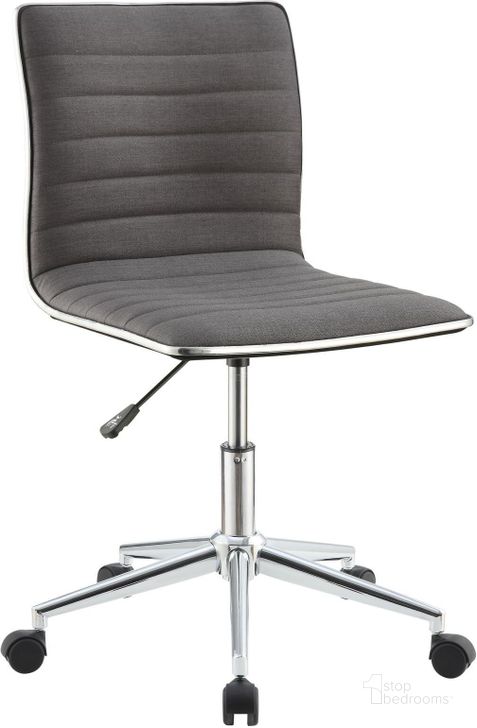 The appearance of 800727 Gray Office Chair designed by Coaster in the modern / contemporary interior design. This gray piece of furniture  was selected by 1StopBedrooms from Office Chairs Collection to add a touch of cosiness and style into your home. Sku: 800727. Material: Fabric. Product Type: Office Chair. Image1