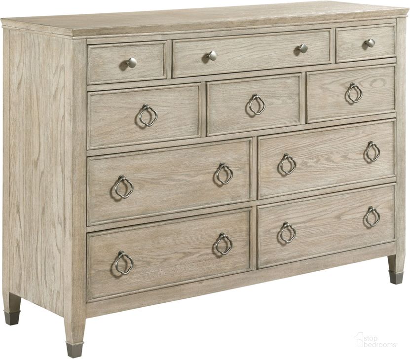 The appearance of Serwayne Cream Dresser 0qb2330374 designed by Isaac Tahari in the transitional interior design. This cream piece of furniture  was selected by 1StopBedrooms from Serwayne Collection to add a touch of cosiness and style into your home. Sku: 803-131. Material: Wood. Product Type: Dresser. Image1