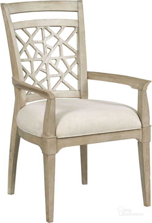 The appearance of Serwayne Cream Arm Chair Set of 2 designed by Isaac Tahari in the transitional interior design. This cream piece of furniture  was selected by 1StopBedrooms from Serwayne Collection to add a touch of cosiness and style into your home. Sku: 803-637. Material: Wood. Product Type: Arm Chair. Image1