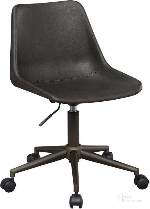 The appearance of 803378 Grey Adjustable Office Chair designed by Coaster in the transitional interior design. This gray piece of furniture  was selected by 1StopBedrooms from  to add a touch of cosiness and style into your home. Sku: 803378. Material: Metal. Product Type: Office Chair. Image1