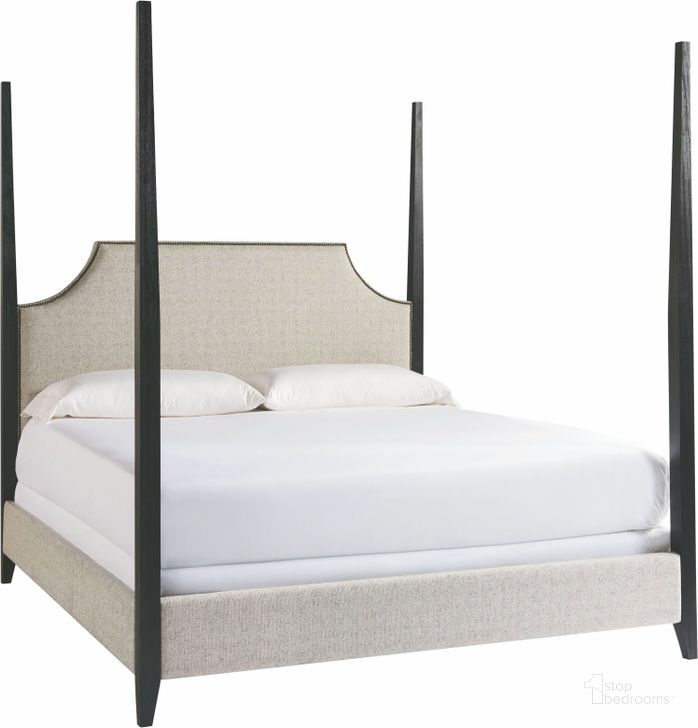 The appearance of Midtown Distressed Steel Accent Stanton King Panel Bed designed by Universal in the transitional interior design. This white piece of furniture  was selected by 1StopBedrooms from Midtown Collection to add a touch of cosiness and style into your home. Sku: 805B290;805B29F;805B29R. Bed Type: Poster Bed. Material: Steel. Product Type: Poster Bed. Bed Size: King.