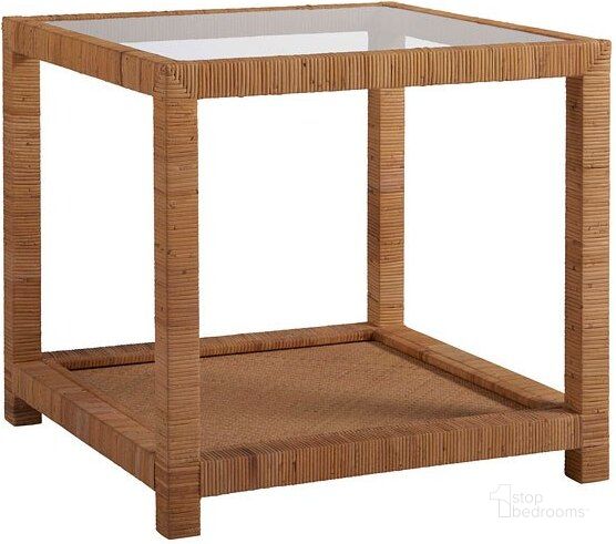 The appearance of Coastal Living Wrapped Split Rattan Long Key End Table designed by Universal in the coastal interior design. This brown piece of furniture  was selected by 1StopBedrooms from Coastal Living Collection to add a touch of cosiness and style into your home. Sku: 833808. Product Type: End Table. Image1