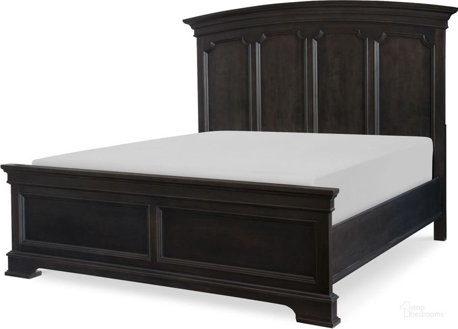 The appearance of Townsend Dark Sepia King Arched Panel Bed designed by Legacy Classic in the transitional interior design. This brown piece of furniture  was selected by 1StopBedrooms from Townsend Collection to add a touch of cosiness and style into your home. Sku: N8340-4106;N8340-4116;N8340-4901. Bed Type: Panel Bed. Product Type: Panel Bed. Bed Size: King. Image1