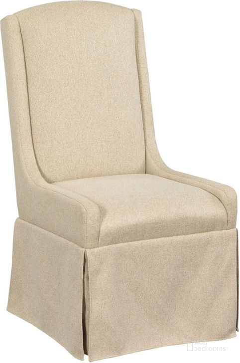 The appearance of Mill House Barrier Slip Covered Dining Chair Set of 2 designed by Kincaid in the coastal interior design. This cream piece of furniture  was selected by 1StopBedrooms from Mill House Collection to add a touch of cosiness and style into your home. Sku: 860-620. Material: Wood. Product Type: Dining Chair. Image1