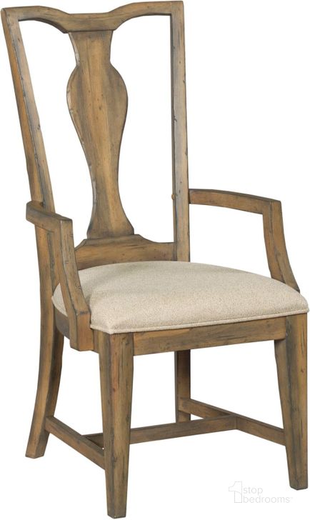 The appearance of Mill House Copeland Arm Chair Set of 2 designed by Kincaid in the coastal interior design. This medium stain piece of furniture  was selected by 1StopBedrooms from Mill House Collection to add a touch of cosiness and style into your home. Sku: 860-637. Material: Wood. Product Type: Arm Chair. Image1