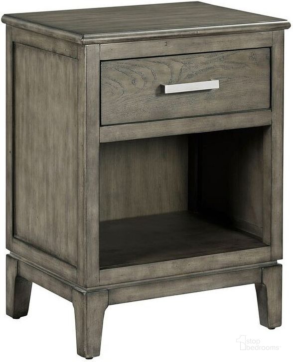 The appearance of Cascade Meghan Nightstand designed by Kincaid in the transitional interior design. This sable piece of furniture  was selected by 1StopBedrooms from Cascade Collection to add a touch of cosiness and style into your home. Sku: 863-421. Material: Wood. Product Type: Nightstand. Image1