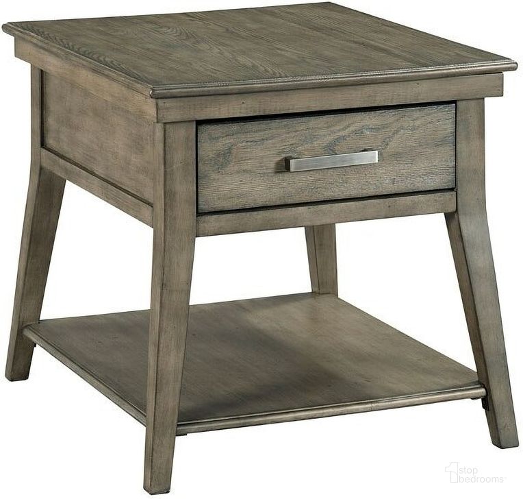 The appearance of Cascade Lamont End Table designed by Kincaid in the transitional interior design. This sable piece of furniture  was selected by 1StopBedrooms from Cascade Collection to add a touch of cosiness and style into your home. Sku: 863-915. Material: Wood. Product Type: End Table. Image1