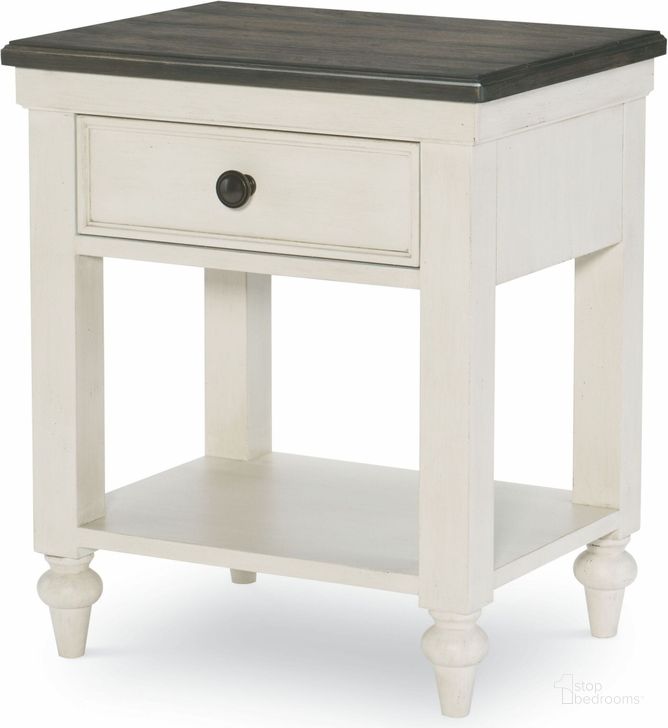 The appearance of Brookhaven Youth Vintage Linen 1 Drawer Open Nightstand designed by Legacy Classic Kids in the country / farmhouse interior design. This white piece of furniture  was selected by 1StopBedrooms from Brookhaven Youth Collection to add a touch of cosiness and style into your home. Sku: 8940-3101. Material: Wood. Product Type: Nightstand. Image1