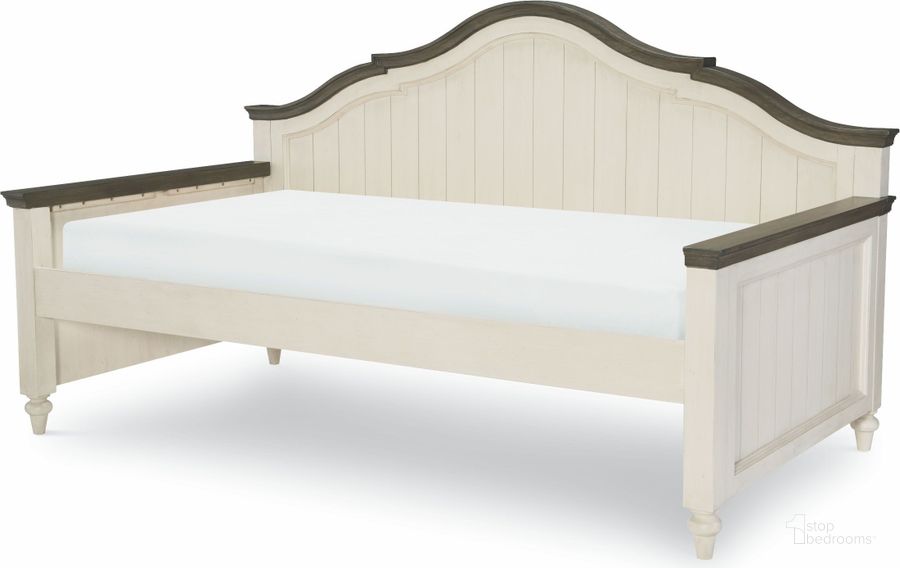The appearance of Brookhaven Youth Vintage Linen Twin Daybed designed by Legacy Classic Kids in the country / farmhouse interior design. This white piece of furniture  was selected by 1StopBedrooms from Brookhaven Youth Collection to add a touch of cosiness and style into your home. Sku: 8940-5601;8940-5602. Bed Type: Daybed. Material: Wood. Product Type: DayBed. Bed Size: Twin. Image1