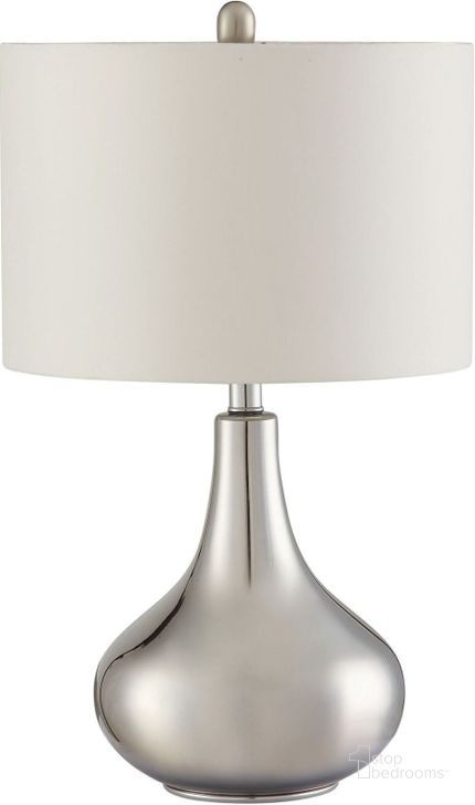 The appearance of 901525 Silver Table Lamp designed by Coaster in the transitional interior design. This silver piece of furniture  was selected by 1StopBedrooms from  to add a touch of cosiness and style into your home. Sku: 901525. Material: Metal. Product Type: Table Lamp.