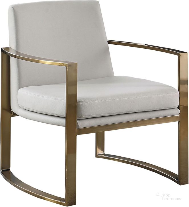 The appearance of 903048 Cream Accent Chair designed by Coaster in the modern / contemporary interior design. This white piece of furniture  was selected by 1StopBedrooms from  to add a touch of cosiness and style into your home. Sku: 903048. Material: Wood. Product Type: Accent Chair. Image1