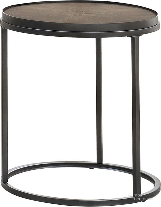 The appearance of Weathered Elm End Table designed by Coaster in the transitional interior design. This black piece of furniture  was selected by 1StopBedrooms from  to add a touch of cosiness and style into your home. Sku: 931214. Product Type: End Table. Material: MDF. Image1