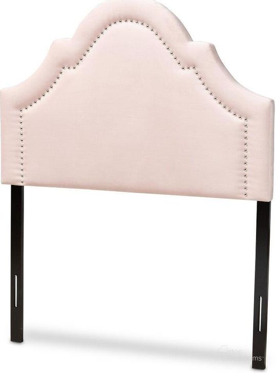 The appearance of Baxton Studio Rita Modern and Contemporary Light Pink Velvet Fabric Upholstered Twin Size Headboard designed by Baxton Studio in the modern / contemporary interior design. This pink piece of furniture  was selected by 1StopBedrooms from Rita Collection to add a touch of cosiness and style into your home. Sku: BBT6567-Light Pink-HB-Twin. Material: Fabric. Product Type: Headboard. Bed Size: Twin. Image1
