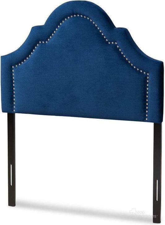The appearance of Baxton Studio Rita Modern and Contemporary Navy Blue Velvet Fabric Upholstered Twin Size Headboard designed by Baxton Studio in the modern / contemporary interior design. This navy blue piece of furniture  was selected by 1StopBedrooms from Rita Collection to add a touch of cosiness and style into your home. Sku: BBT6567-Navy Blue-HB-Twin. Material: Fabric. Product Type: Headboard. Bed Size: Twin. Image1