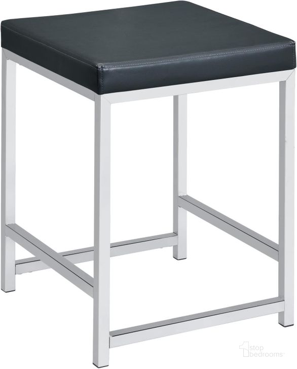 The appearance of Dark Grey Vanity Stool designed by Coaster in the modern / contemporary interior design. This gray piece of furniture  was selected by 1StopBedrooms from  to add a touch of cosiness and style into your home. Sku: 935924. Material: Metal. Product Type: Vanity Stool. Image1
