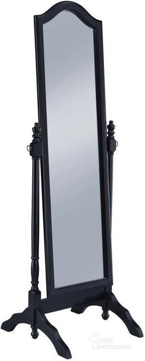 The appearance of 950801 Black Cheval Mirror designed by Coaster in the modern / contemporary interior design. This black piece of furniture  was selected by 1StopBedrooms from  to add a touch of cosiness and style into your home. Sku: 950801. Material: Glass. Product Type: Floor Mirror. Image1