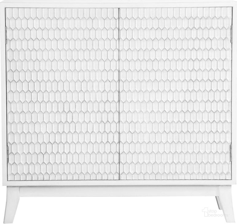 The appearance of White Accent Cabinet designed by Coaster in the modern / contemporary interior design. This white piece of furniture  was selected by 1StopBedrooms from  to add a touch of cosiness and style into your home. Sku: 953401. Material: MDF. Product Type: Accent Cabinet. Image1