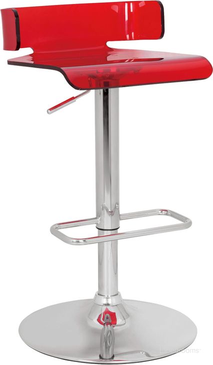 The appearance of Rania Red Swivel Adjustable Stool designed by ACME in the modern / contemporary interior design. This red piece of furniture  was selected by 1StopBedrooms from Rania Collection to add a touch of cosiness and style into your home. Sku: 96262. Material: Metal. Product Type: Barstool.