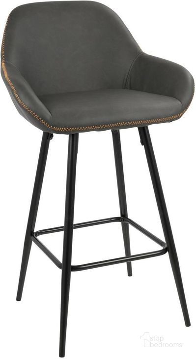 The appearance of Clubhouse 26 Inch Counter Stool Set of 2 with Black Frame and Grey Faux Leather designed by Lumisource in the modern / contemporary interior design. This grey piece of furniture  was selected by 1StopBedrooms from Clubhouse Collection to add a touch of cosiness and style into your home. Sku: B26-CLB BK+GY2. Material: Metal. Product Type: Barstool. Image1