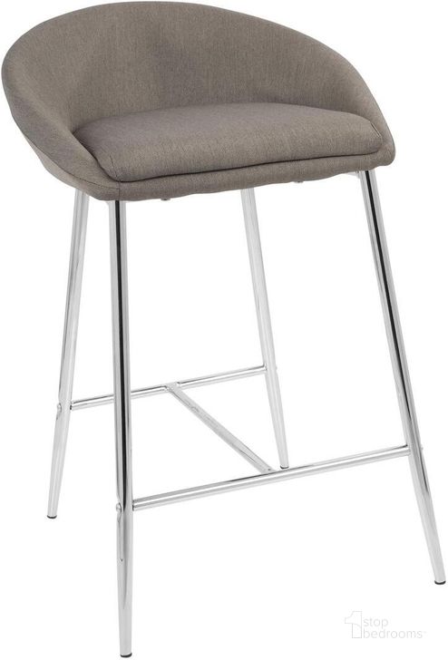 The appearance of Matisse Gray Counter Stool Set of 2 designed by Lumisource in the modern / contemporary interior design. This gray piece of furniture  was selected by 1StopBedrooms from Matisse Collection to add a touch of cosiness and style into your home. Sku: B26-MATSE GY2. Material: Metal. Product Type: Barstool. Image1