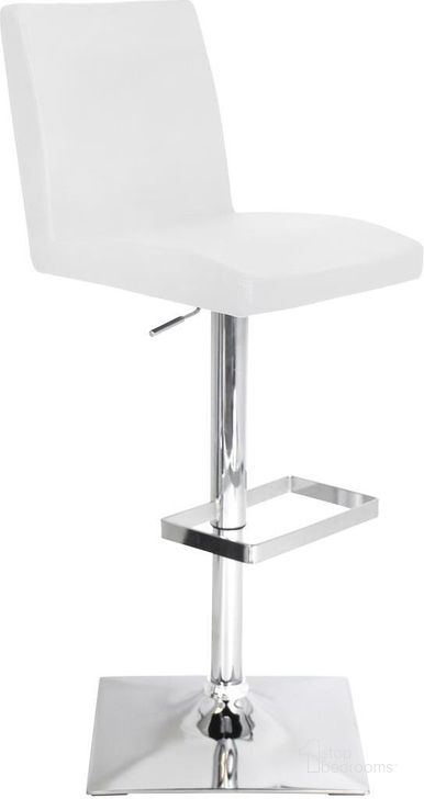 The appearance of Captain White Barstool designed by Lumisource in the modern / contemporary interior design. This white piece of furniture  was selected by 1StopBedrooms from Captain Collection to add a touch of cosiness and style into your home. Sku: BS-TW-CAPTN W. Material: Metal. Product Type: Barstool. Image1