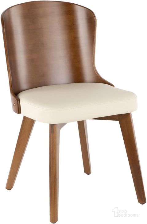 The appearance of Bocello Cream Dining Chair designed by Lumisource in the modern / contemporary interior design. This cream piece of furniture  was selected by 1StopBedrooms from Bocello Collection to add a touch of cosiness and style into your home. Sku: CH-BCLLO WL+CR. Material: Wood. Product Type: Dining Chair. Image1