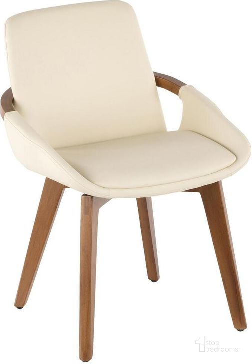 The appearance of Cosmo Cream Dining Chair designed by Lumisource in the modern / contemporary interior design. This cream piece of furniture  was selected by 1StopBedrooms from Cosmo Collection to add a touch of cosiness and style into your home. Sku: CH-COSMO WL+CR. Material: Wood. Product Type: Dining Chair. Image1