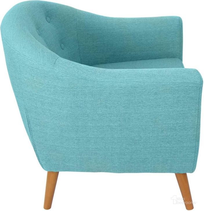 The appearance of Rockwell Teal Chair designed by Lumisource in the modern / contemporary interior design. This teal piece of furniture  was selected by 1StopBedrooms from Rockwell Collection to add a touch of cosiness and style into your home. Sku: CHR-AH-RKWL TL. Material: Wood. Product Type: Accent Chair. Image1