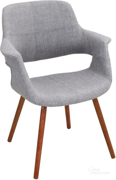 The appearance of Vintage Flair Light Gray Chair designed by Lumisource in the transitional interior design. This gray piece of furniture  was selected by 1StopBedrooms from Vintage Flair Collection to add a touch of cosiness and style into your home. Sku: CHR-JY-VFL LGY. Material: Wood. Product Type: Arm Chair. Image1